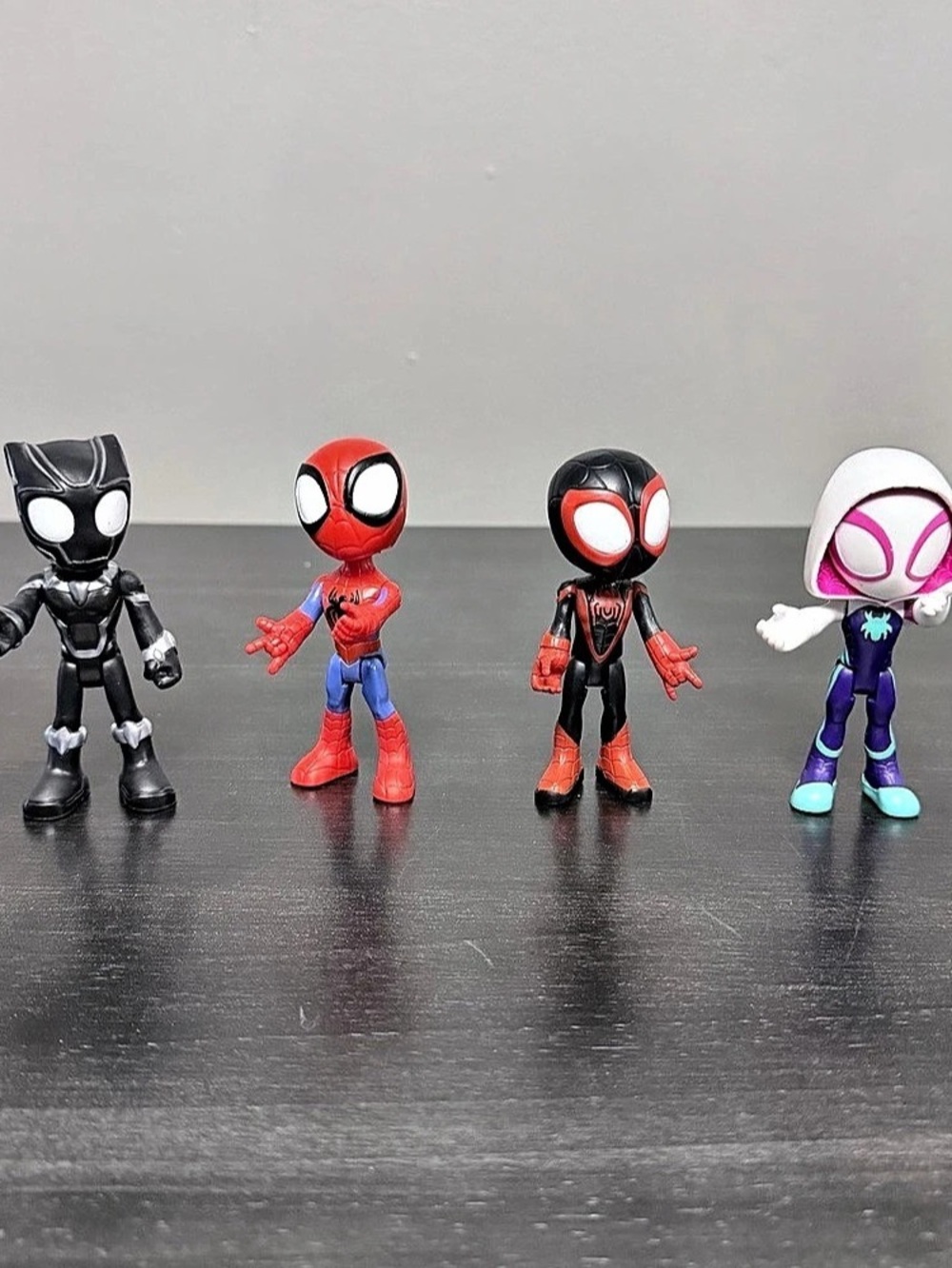 Spidey And His Amazing Friends Lot Of 4 Spider-Man Black Panther Miles Qwen 4”